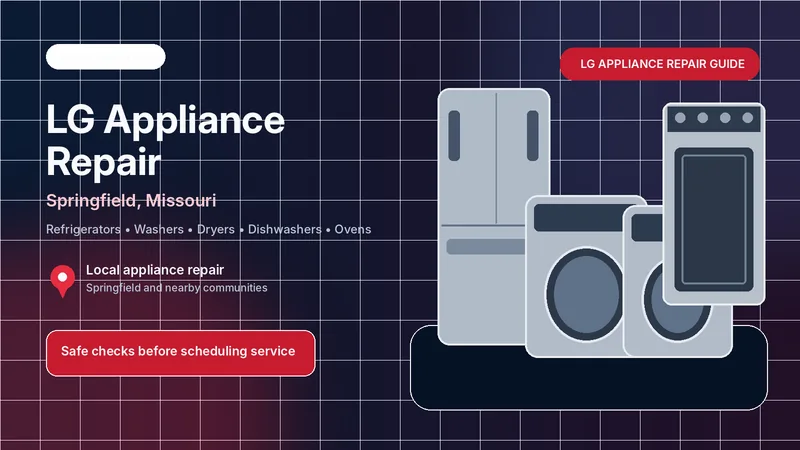 LG appliance repair tips for Springfield, Missouri homeowners